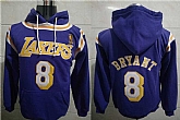 Los Angeles Lakers 8 Kobe Bryant Purple All Stitched Hooded Sweatshirt,baseball caps,new era cap wholesale,wholesale hats